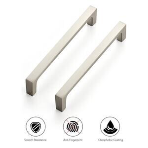 Ravinte Brushed Nickel Kitchen Square Cabinet Handles 25 Pack Hardware